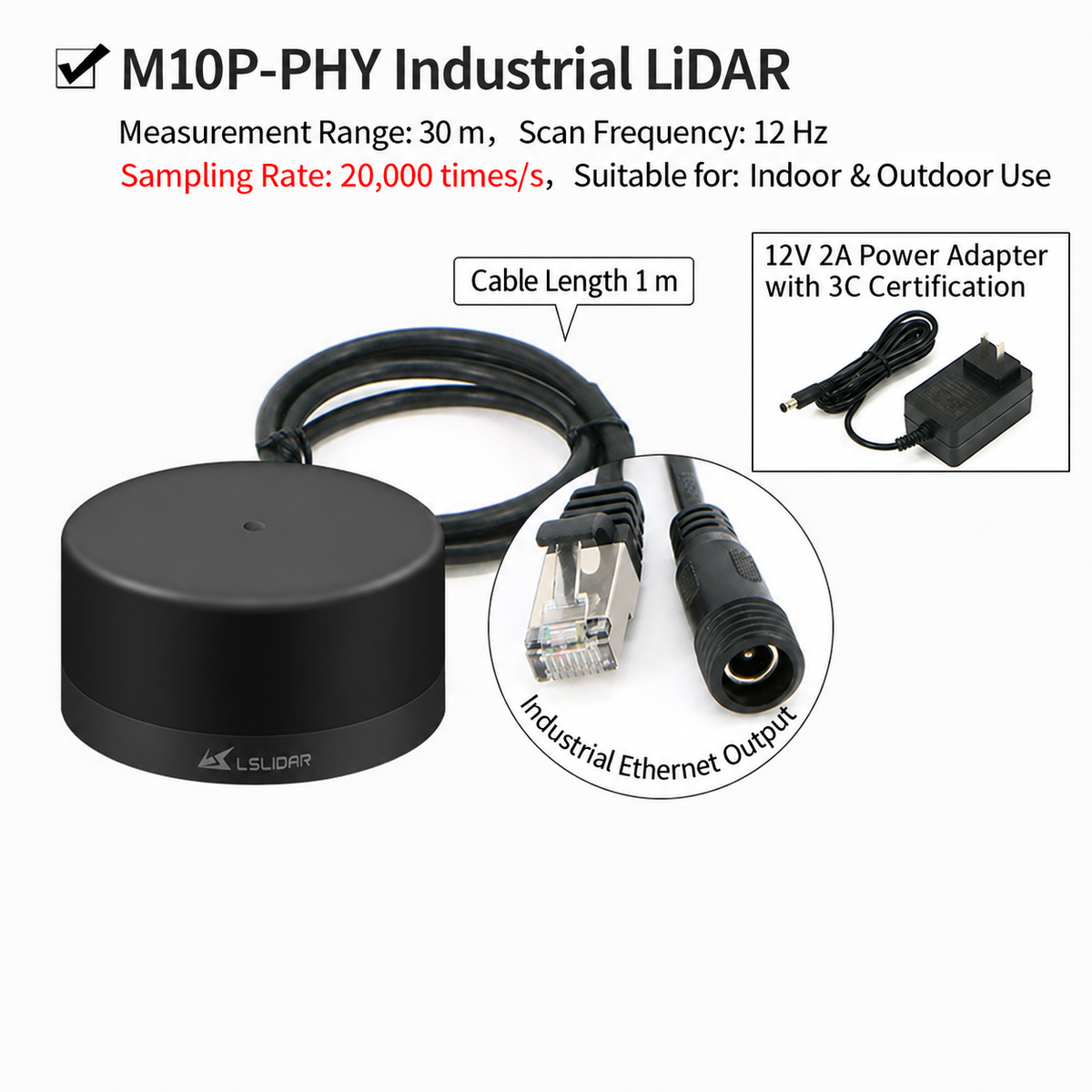 360° 2D TOF LiDAR for ROS & Robotics-M10 / N10 Series