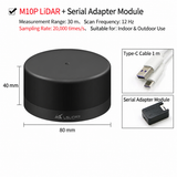 360° 2D TOF LiDAR for ROS & Robotics-M10 / N10 Series