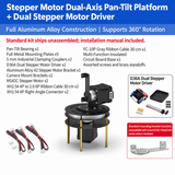 MS42C standard stepper motor version of dual-axis pan-tilt platform