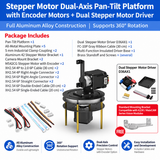 MS42CG encoder stepper motor version of dual-axis pan-tilt platform